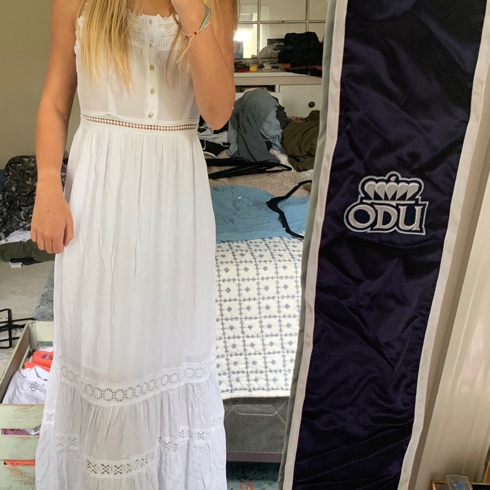 forever 21 long white dress
